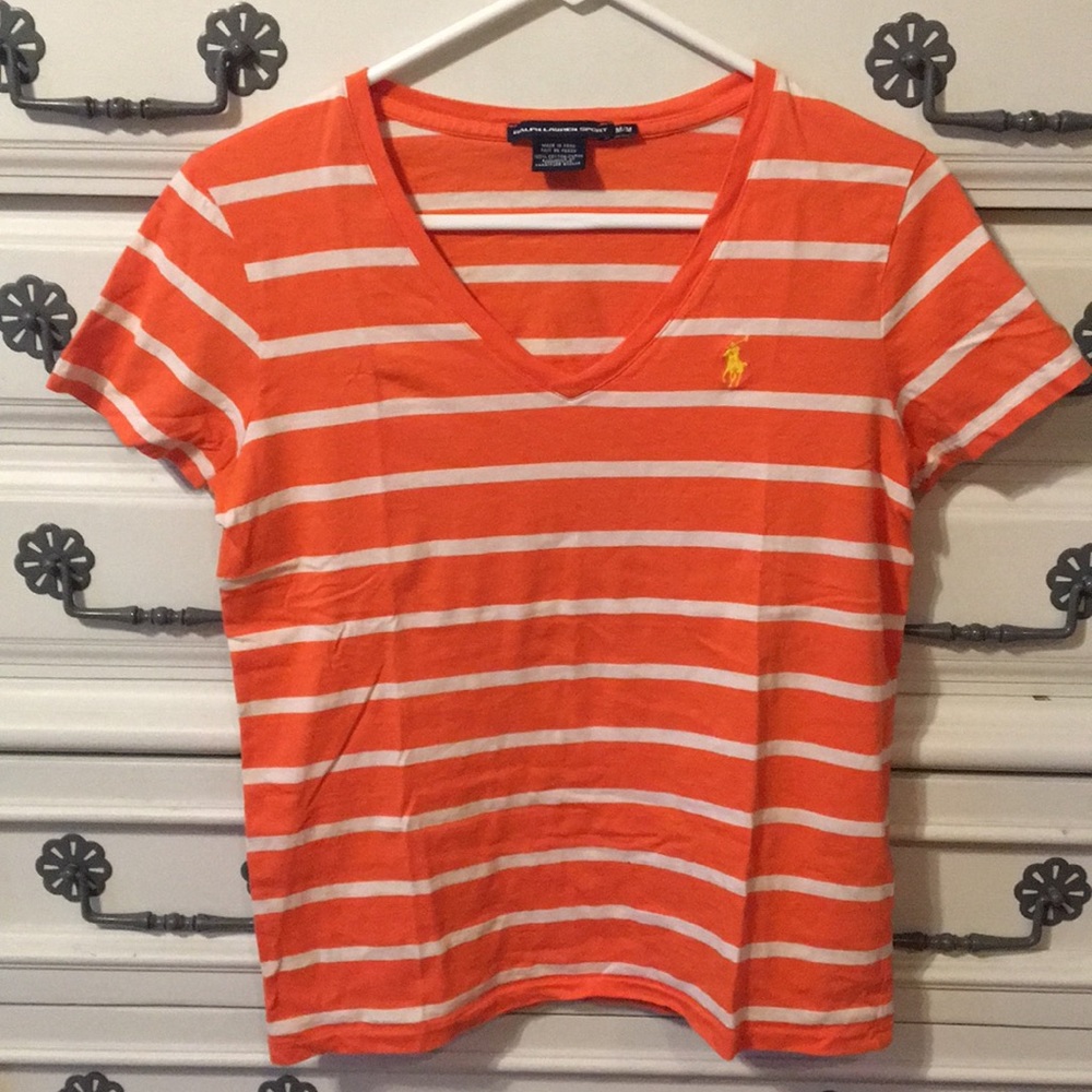 Ralph Lauren sport v neck t shirt